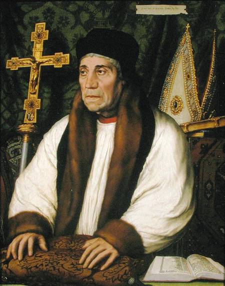 Portrait of William Warham (1450-1532) Archbishop of Canterbury von Hans Holbein der Jüngere