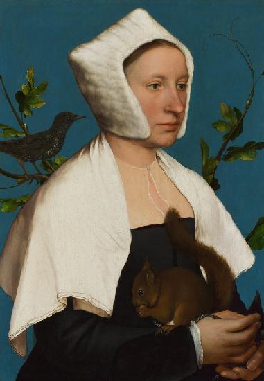 Lady with a Squirrel and a Starling c.1526-28