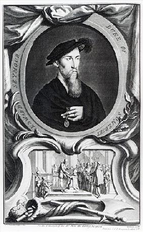 Edward Seymour, 1st Duke of Somerset ; engraved by Jacobus Houbraken