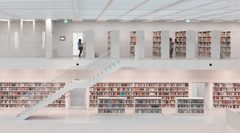 in der Bibliothek,2014 von Hans Martin Doelz