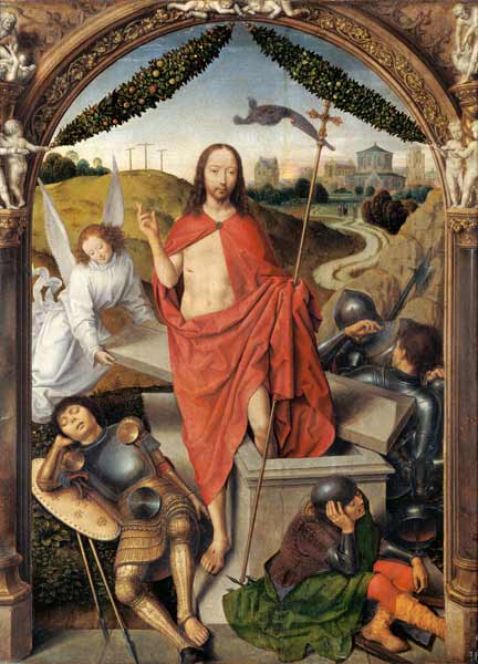 The Resurrection, central panel from the Triptych of the Resurrection von Hans Memling
