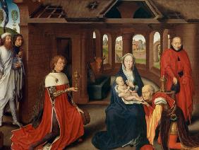 Adoration of the Magi, central panel of the Triptych of the Adoration of the Magi c.1470-72