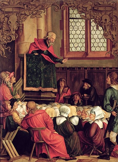 The Sermon of St. Peter, from a polyptych depicting Scenes from the Lives of SS. Peter and Paul von Hans Suess Kulmbach