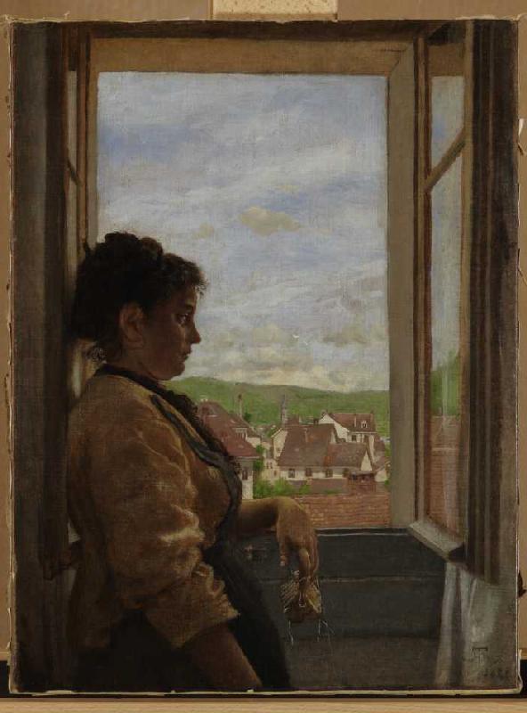 Am Fenster von Hans Thoma