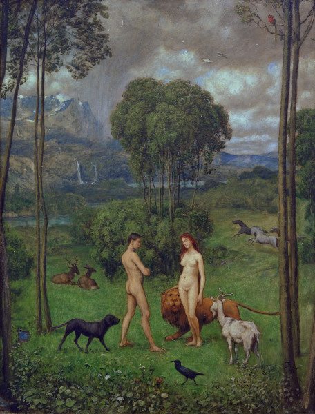 H.Thoma, In the Garden of Eden von Hans Thoma