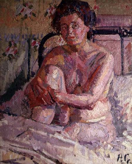 Nude on a Bed von Harold Gilman
