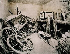 View of the antechamber of the Tomb of Tutankhamun looking south, Valley of the Kings, November 1922