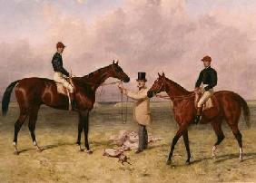L to R "Lord Lyon", Winner of the Derby, St. Leger and 2,000 guineas; "Elland", Winner of Ascot Gold 1866