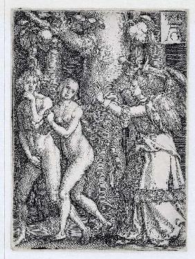 Die Geschichte von Adam und Eva: Die Vertreibung aus dem Paradies 1540