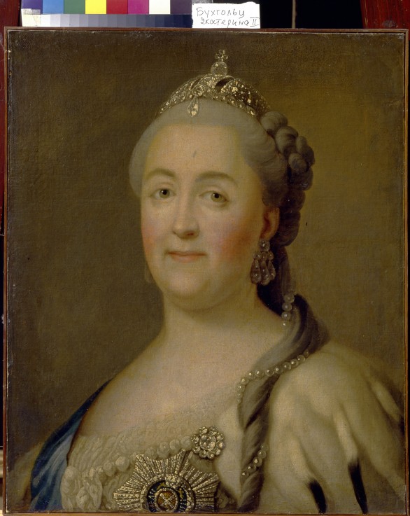 Porträt der Kaiserin Katharina II. (1729-1796) von Heinrich Buchholz
