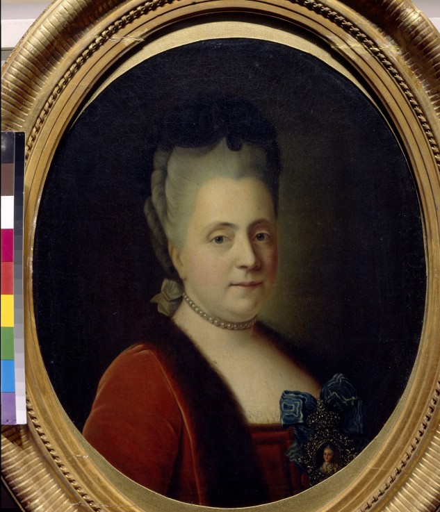 Porträt von Hofdame Fürstin Daria Alexejewna Golizyna (1724-1798) von Heinrich Buchholz