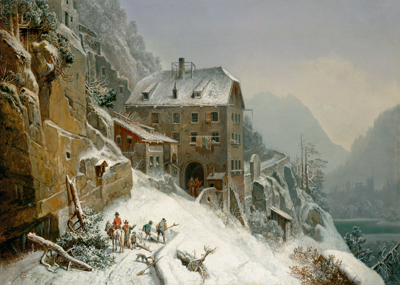 Winter am Fernpaß. von Heinrich Bürkel