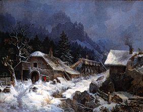 Schmiede im Winter 1836