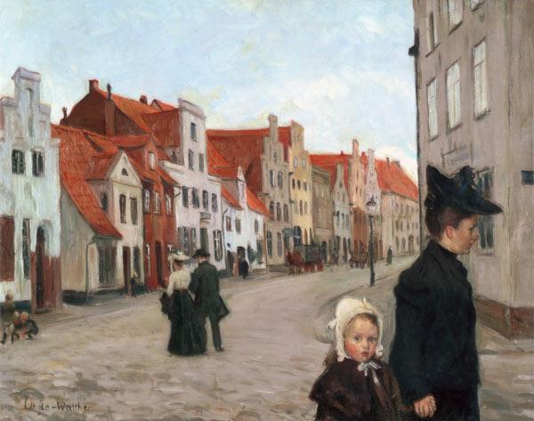 Die Hartengrube in Lübeck. um 1903