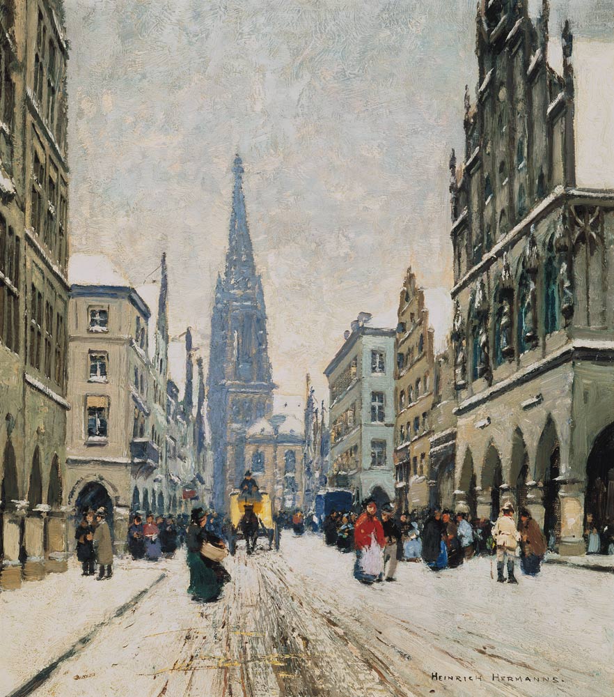 Wintertag in Münster von Heinrich Hermanns