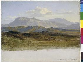 Landschaftsstudie aus den Sabinerbergen 1821