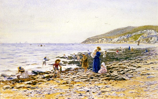 On the Beach von Helen Allingham