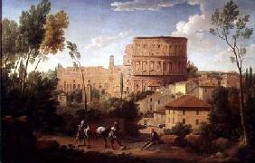 A View of the Colosseum with a Traveller 1731