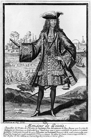 Jean Bernard Desjean (1645-1711) Baron de Pointis von Henri Bonnart