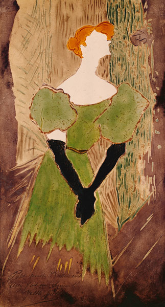 Portrait of Yvette Guilbert von Henri de Toulouse-Lautrec