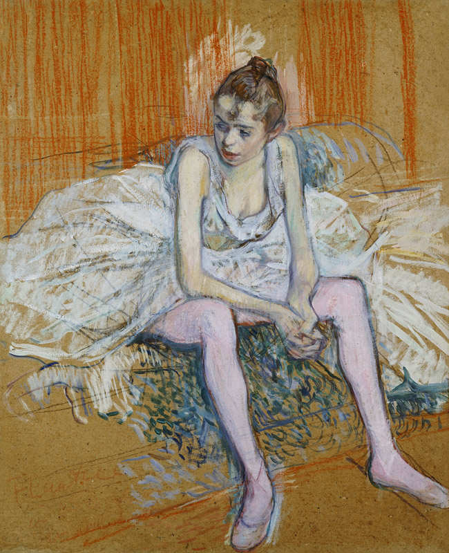Seated Dancer von Henri de Toulouse-Lautrec