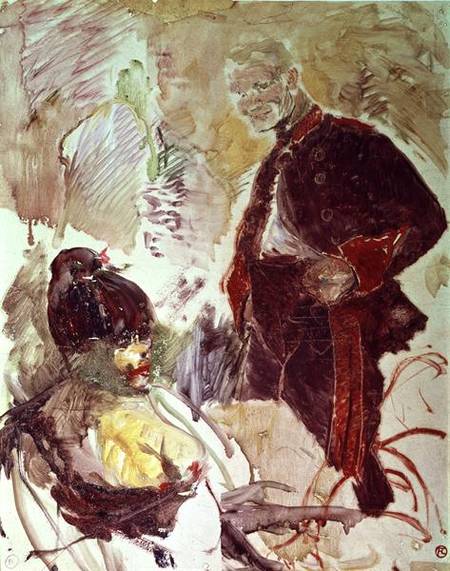 Artilleryman and girl von Henri de Toulouse-Lautrec