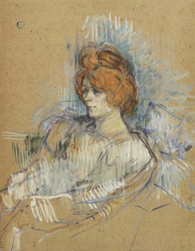Bildnis einer Dame von Henri de Toulouse-Lautrec