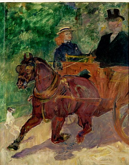 Cob Harnessed to a Cart von Henri de Toulouse-Lautrec