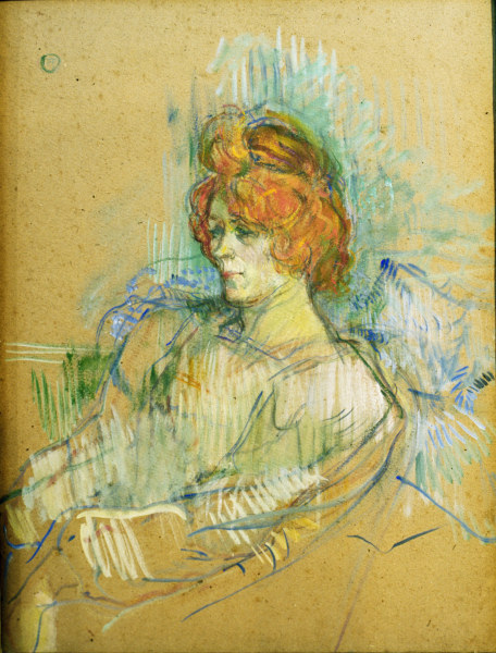 Frau im Sessel von Henri de Toulouse-Lautrec