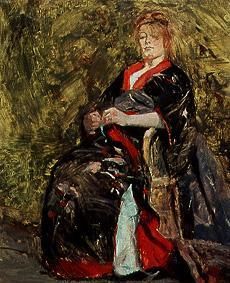Lily Grenier im Kimono. von Henri de Toulouse-Lautrec