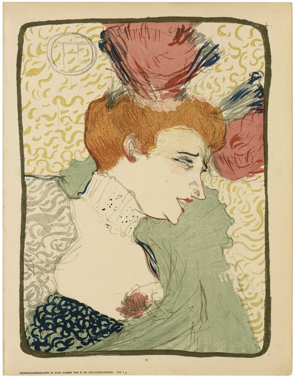 Mademoiselle Marcelle Lender, en buste von Henri de Toulouse-Lautrec