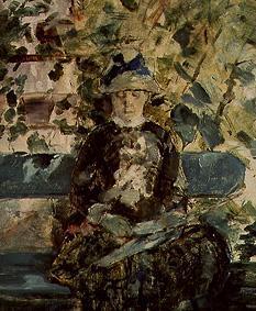 Die Comtesse A.Toulouse-Lautrec (Mutter des Künstlers) beim Lesen im Garten 1882
