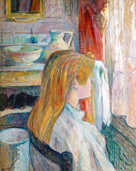 Frau am Fenter von Henri de Toulouse-Lautrec