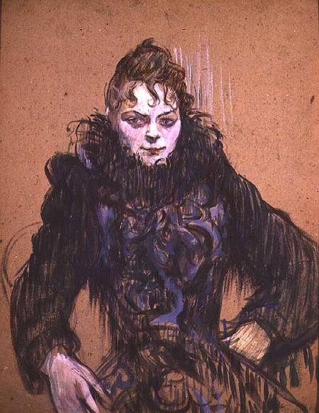 Woman with a Black Boa von Henri de Toulouse-Lautrec