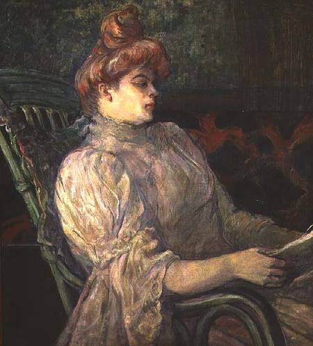 Woman Reading von Henri de Toulouse-Lautrec