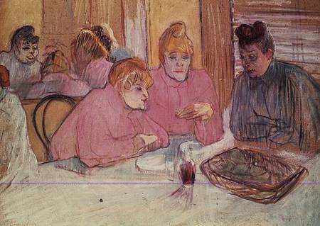 “Ces dames au réfectoire” (Im Speisesaal des Bordells) von Henri de Toulouse-Lautrec