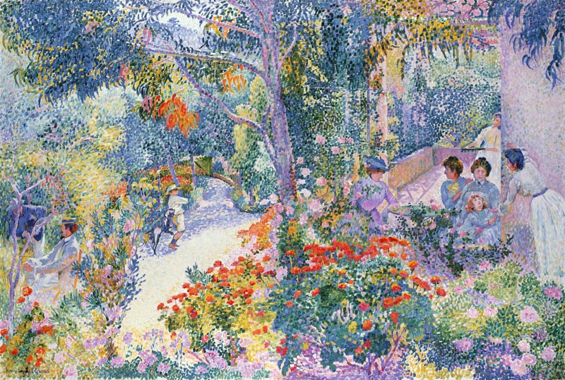 Nachmittag im Garten von Henri Edmond Cross