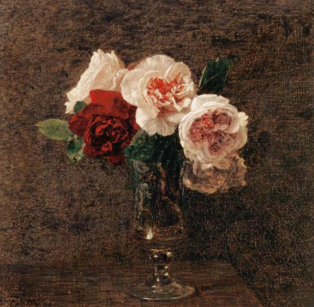 Still Life of Pink and Red Roses von Henri Fantin-Latour