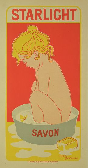Reproduction of a poster advertising 'Starlight Soap' von Henri Georges Jean Isidore Meunier