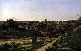 The Castle and Village of Herisson 1871