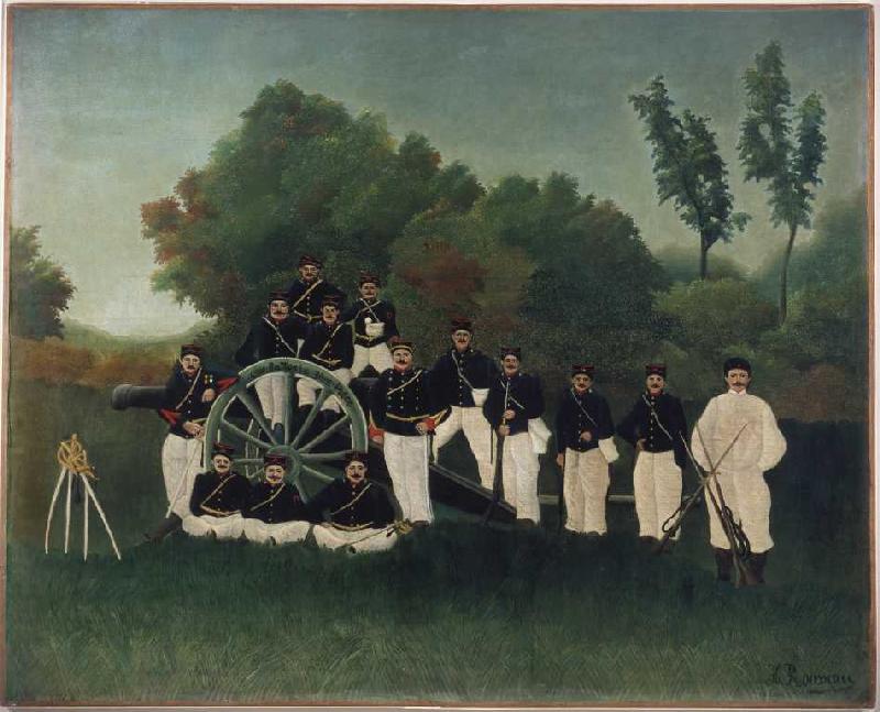 Die Artilleristen von Henri Julien Félix Rousseau