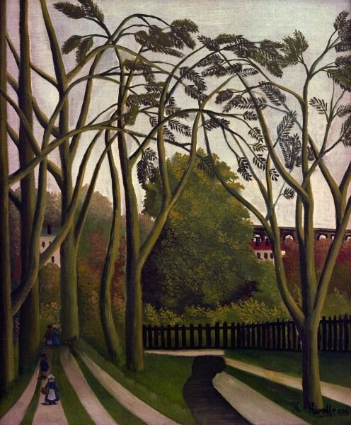 H.Rousseau, Spring landscape Bièvre von Henri Julien Félix Rousseau