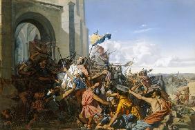 Der Tod Roberts des Tapferen bei der Schlacht von Brissarthe 866 1837