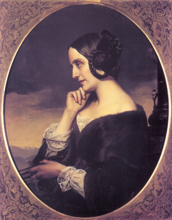 Porträt von Marie d’Agoult (1805-1876) von Henri Lehmann