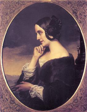 Porträt von Marie d’Agoult (1805-1876) 1843