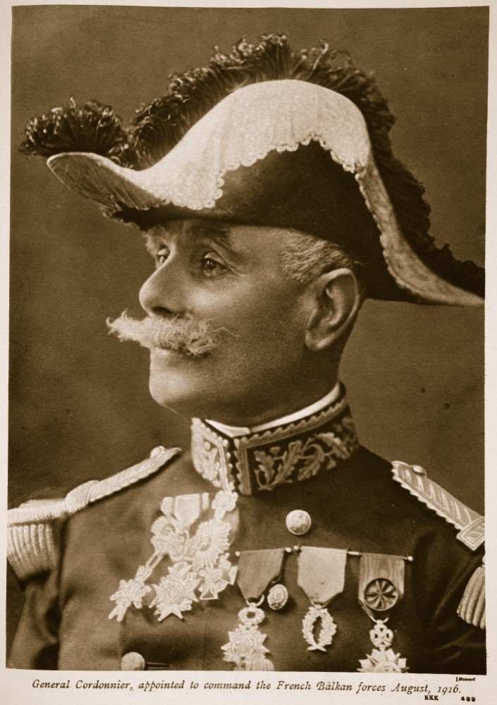 General Cordonnier, ernannt, um die Französisch Balkan Kräfte August 1916 von Henri Manuel