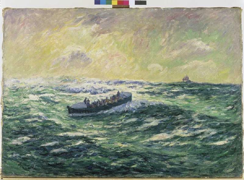 Das Seerettungsboot von Audierne von Henri Moret