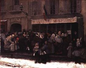 A Soup Kitchen during the Siege of Paris after 1870