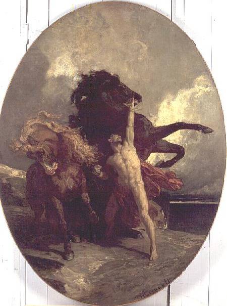 Automedon with the Horses of Achilles von Henri Regnault