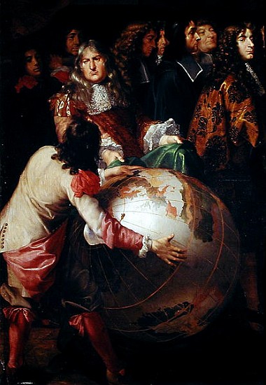 Jean-Baptiste Colbert (1619-83) Presenting the Members of the Royal Academy of Science to Louis XIV  von Henri Testelin